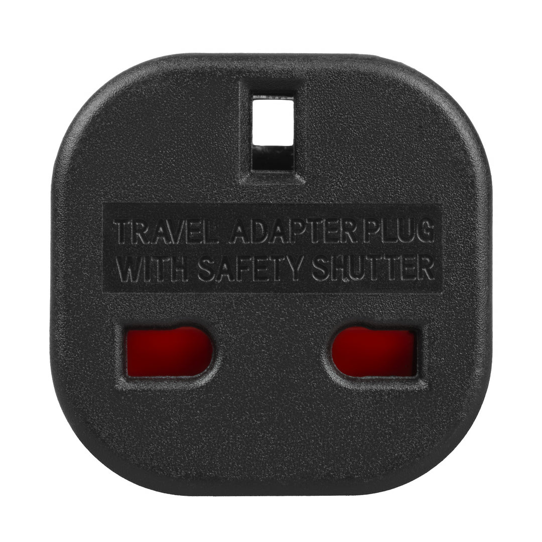 Adaptateur Maclean UK socket vers EU plug, noir, MCE72, 2 pièces