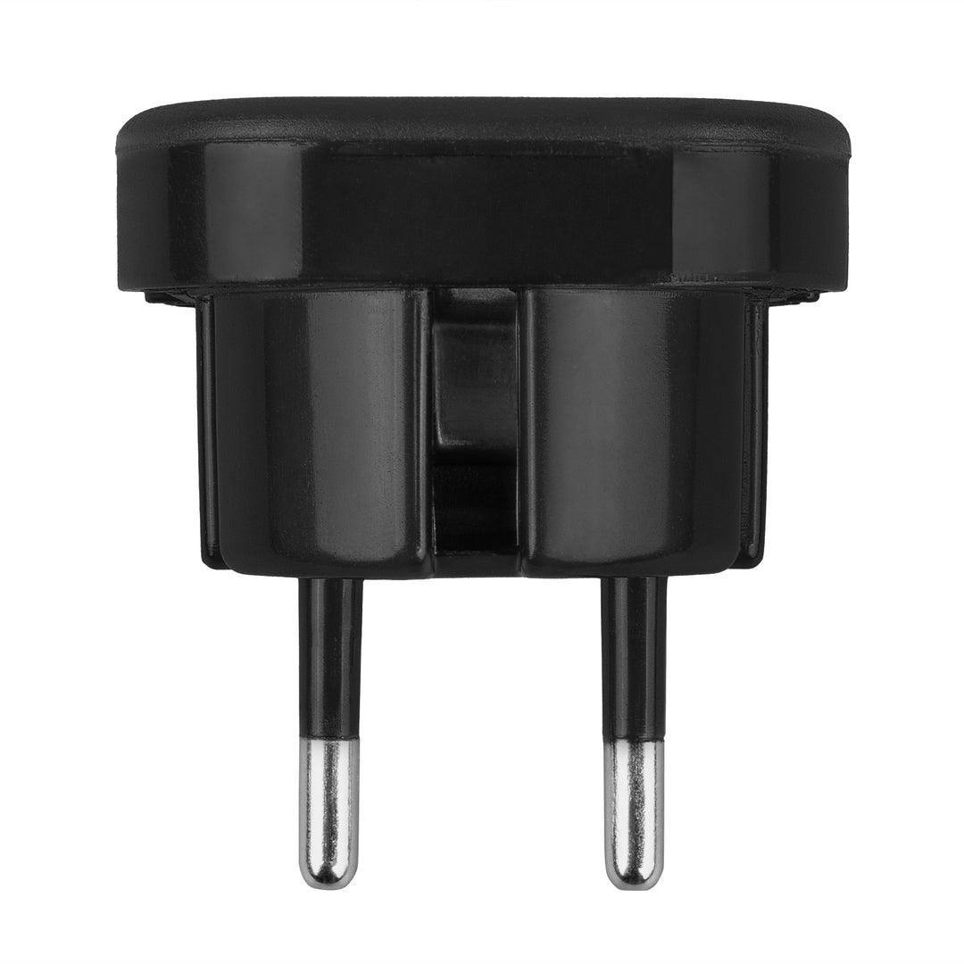 Adaptateur Maclean UK socket vers EU plug, noir, MCE72, 2 pièces