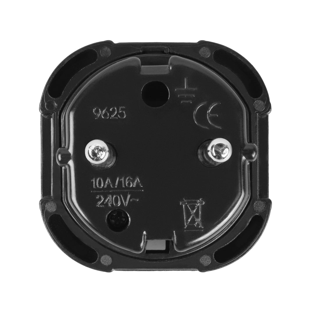 Adaptateur Maclean UK socket vers EU plug, noir, MCE72, 2 pièces