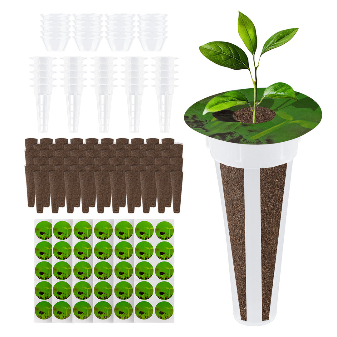 Kit d'accessoires pour la culture d'intérieur GreenBlue, éponges pour graines x60, dômes x20, bacs x20 et autocollants x60, GB133 AS