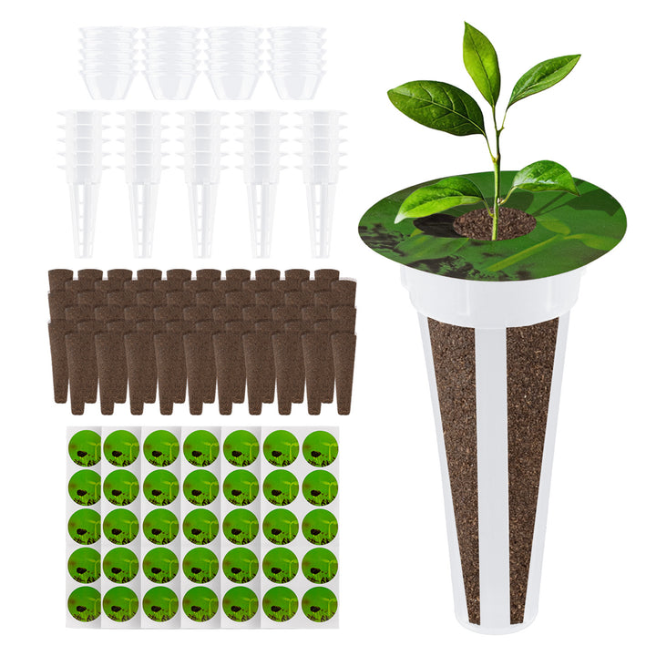 Kit d'accessoires pour la culture d'intérieur GreenBlue, éponges pour graines x60, dômes x20, bacs x20 et autocollants x60, GB133 AS