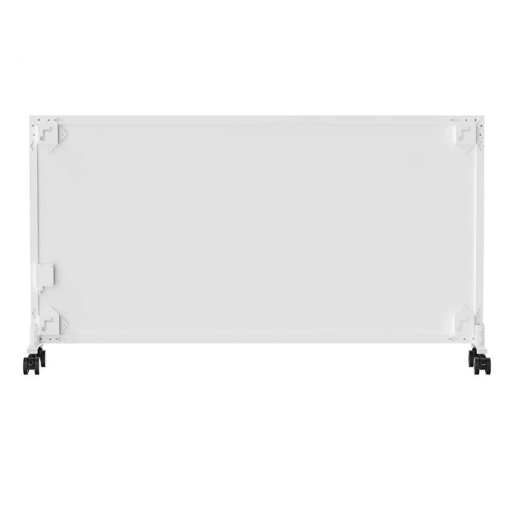 Radiateur infrarouge Cronos, 800 W, idéal pour les personnes allergiques, surface mate, ultrafin, thermostat intégré et commande à distance par téléphone ou télécommande, Carbon P800 TWP