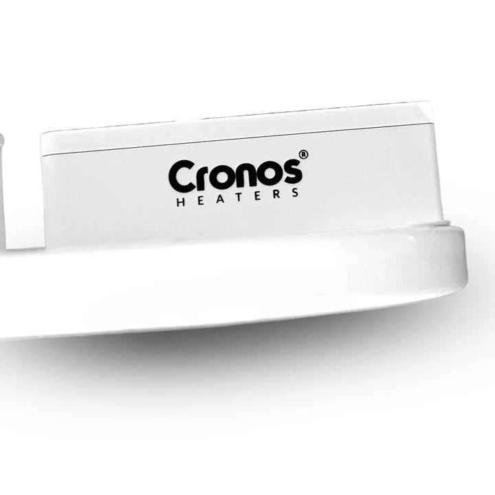 Radiateur électrique Cronos, couleur blanche, puissance 450 W, chauffe une pièce jusqu'à 14 m², thermostat intégré, commande par télécommande, fonction de détection de fenêtre ouverte, pieds inclus, WFH-450TW