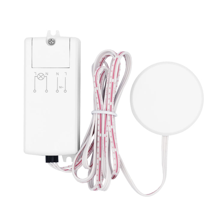 Interrupteur tactile encastrable Maclean, <40 mm, 110-240 V CA, charge max. 600 W pour LED, MCE824