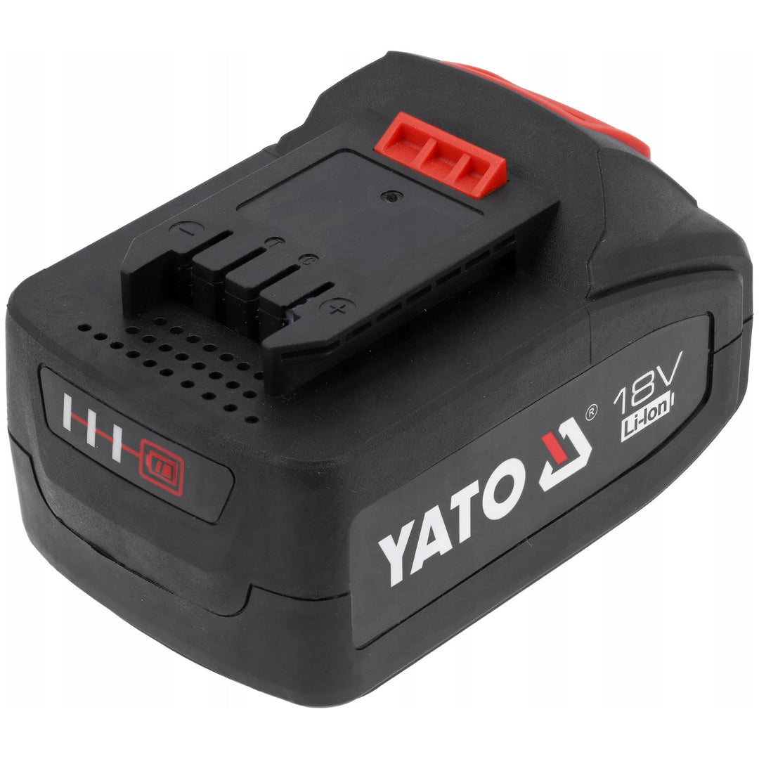 Batterie pour outils électriques Yato, pour la série 18 V, énergie 72 Wh, courant de sortie max. 60 A, Li-Ion 4 Ah, YT-828463