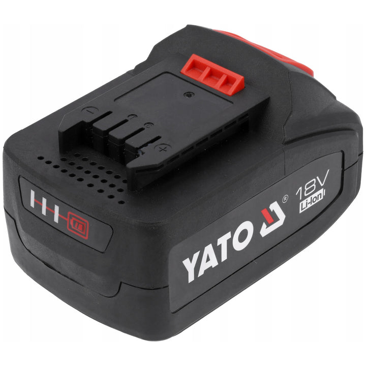 Batterie pour outils électriques Yato, pour la série 18 V, énergie 72 Wh, courant de sortie max. 60 A, Li-Ion 4 Ah, YT-828463