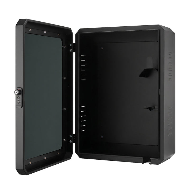 Armoire pour chargeur de véhicule électrique Maclean, étanche IP65, acier + verre trempé, dimensions 70 x 50 x 25 cm, MC-900