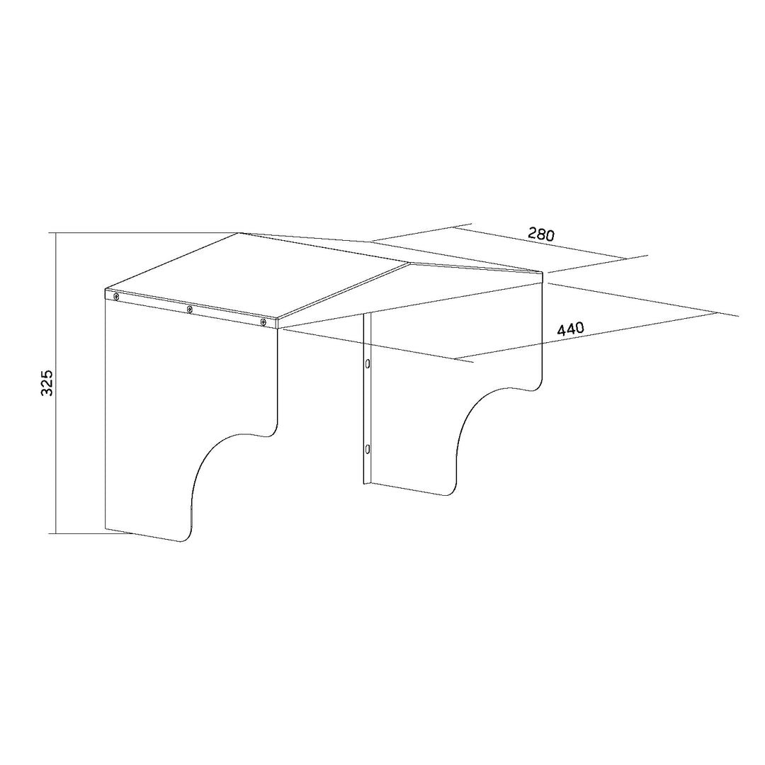 Capot / couvercle pour borne de recharge EV Maclean, en acier inoxydable, dimensions 28 x 32,5 x 44 cm, MC-902