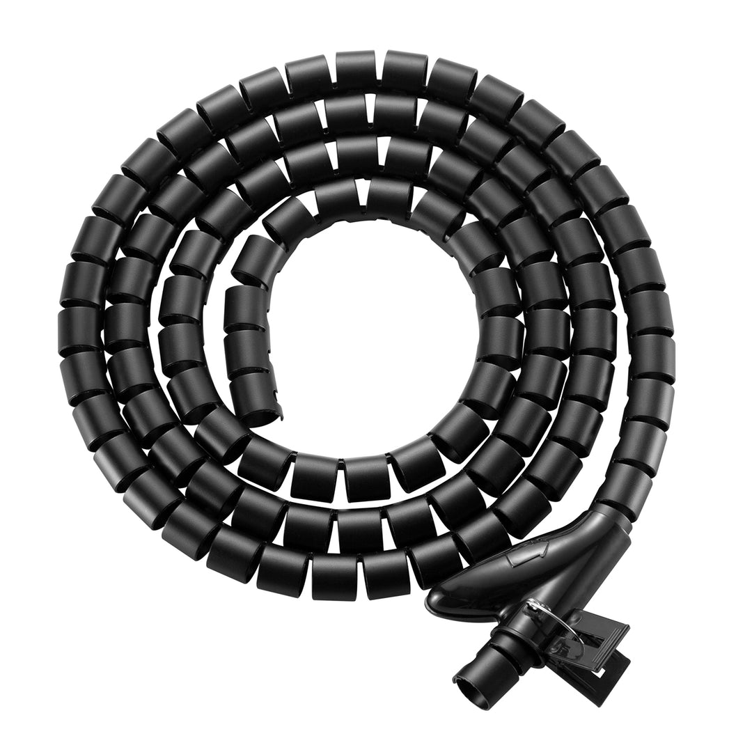 Organisateur/gaine de câbles Maclean, 20 mm x 1 000 mm, noir, MCTV-899 B