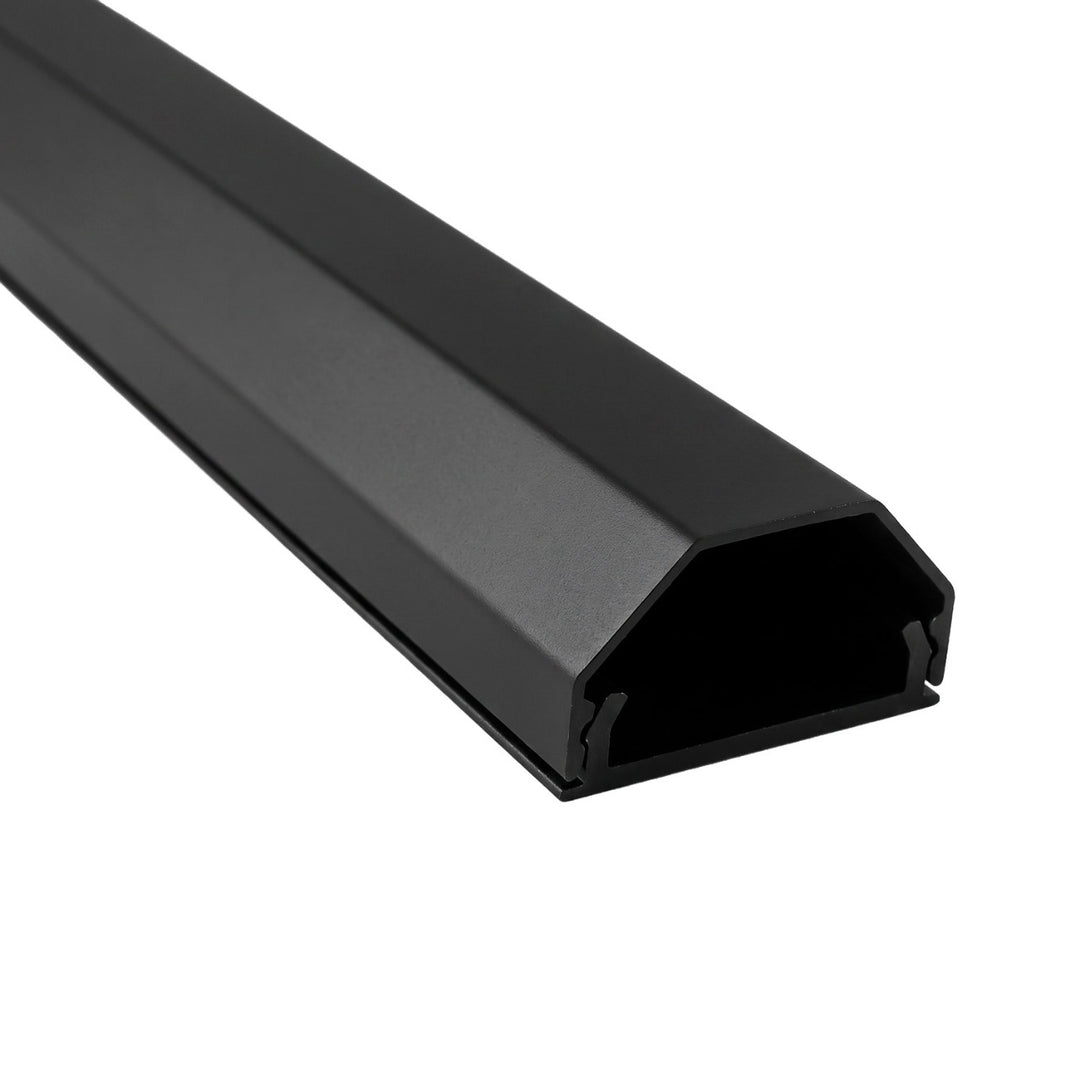 Bande de masquage en aluminium pour câbles Maclean, 33 x 18 x 750 mm, noire, MCTV-897 B