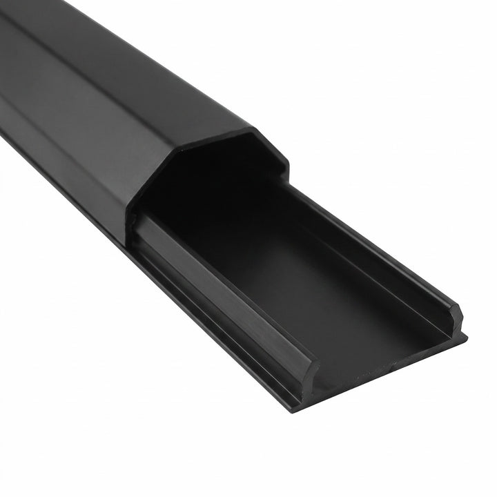 Bande de masquage en aluminium pour câbles Maclean, 33 x 18 x 750 mm, noire, MCTV-897 B