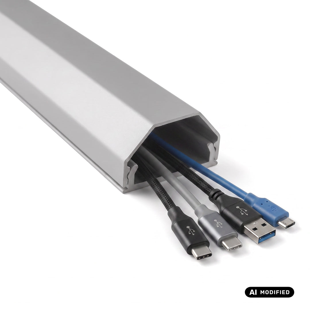 Bande de masquage en aluminium pour câbles Maclean, 33 x 18 x 750 mm, argentée, MCTV-897 S