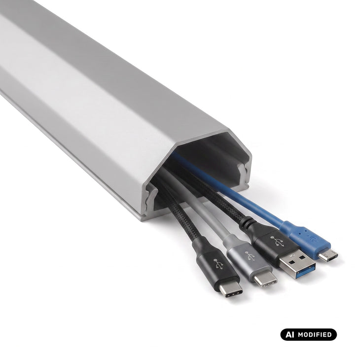 Bande de masquage en aluminium pour câbles Maclean, 33 x 18 x 750 mm, argentée, MCTV-897 S