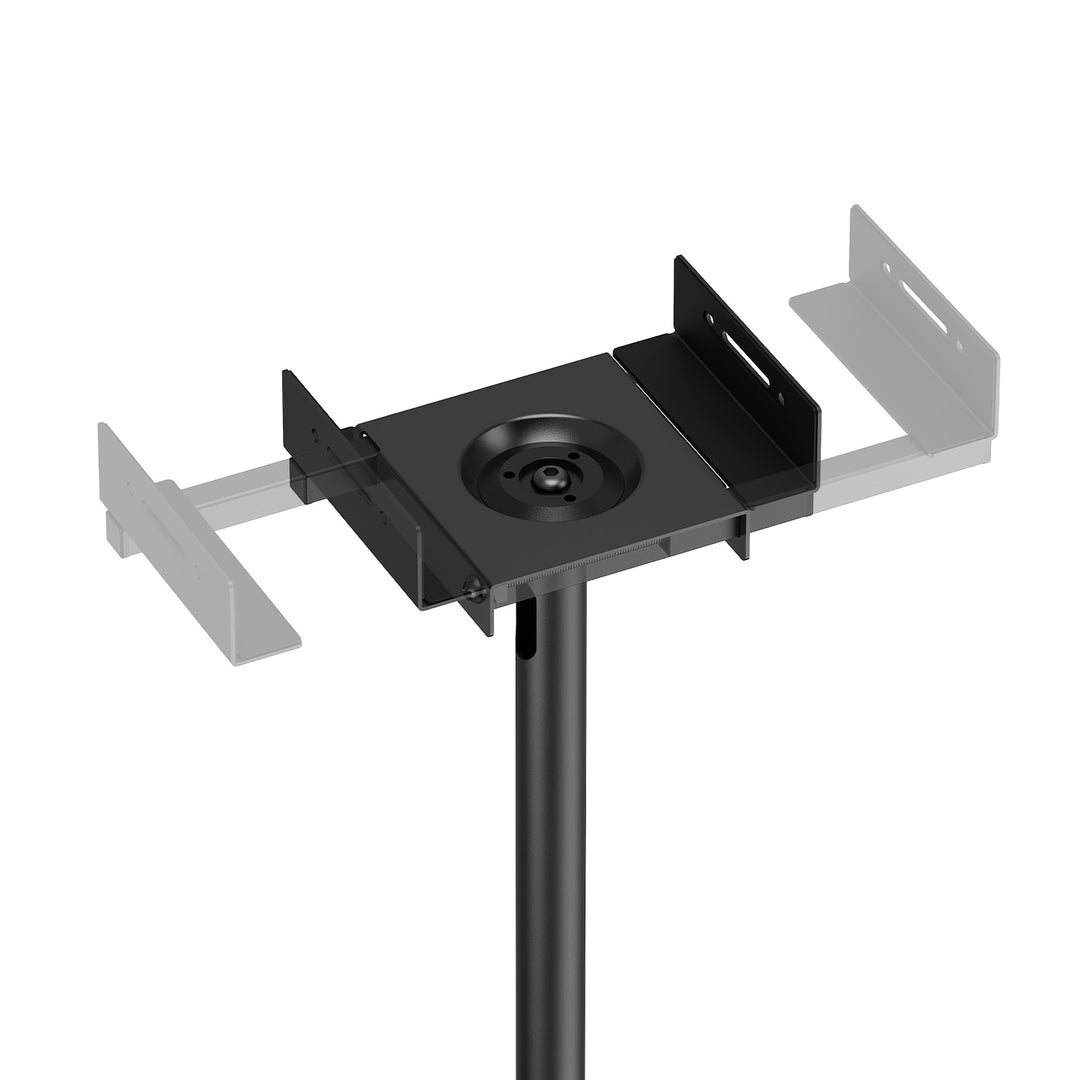 Lot de pieds de sol pour enceintes Maclean, universels, réglables verticalement et horizontalement de +10° à -10°, 5 kg max., MC-916
