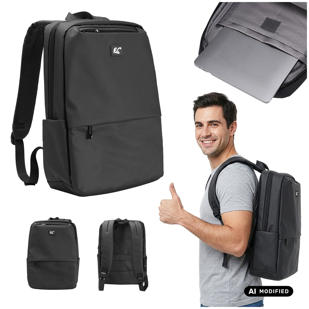 Sac à dos pour ordinateur portable NanoRS, 15,6 pouces, noir, 41 x 29 x 4, imperméable RS202 B