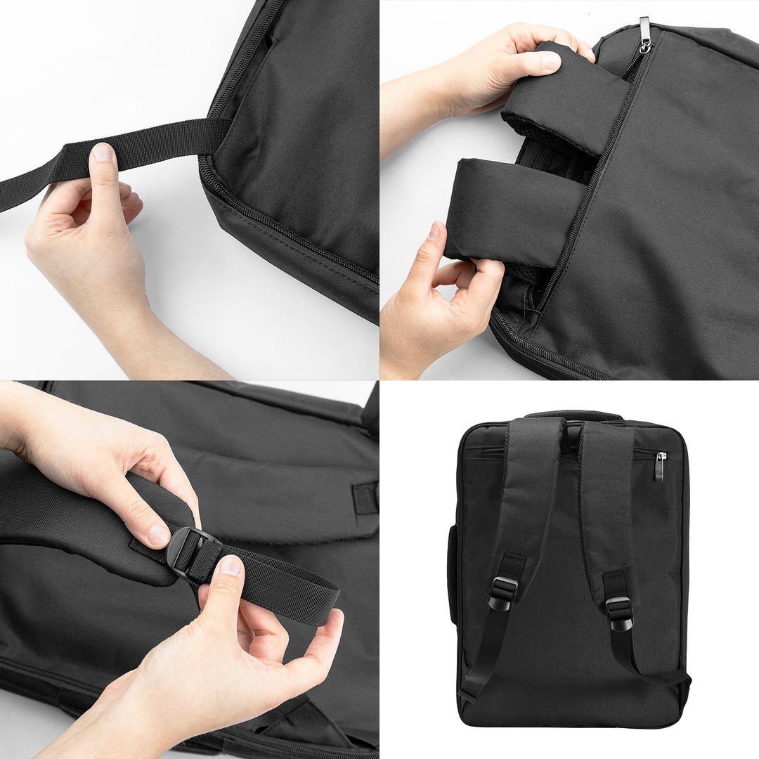 Sac à dos pour ordinateur portable NanoRS, 15,6 pouces, noir, 43 x 30 x 10, imperméable RS203 B