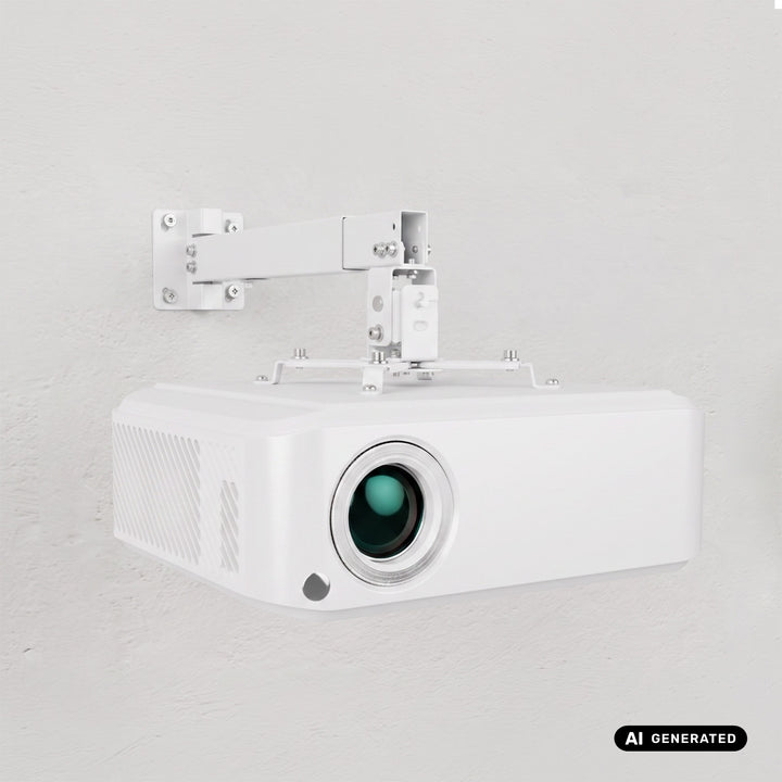 Support / crochet universel pour projecteur Maclean, blanc, jusqu'à 20 kg, MC-206 W