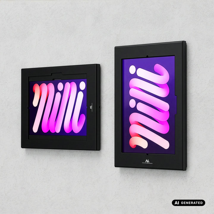 Support publicitaire pour tablette Maclean, avec système de verrouillage, 12,4" à 13", iPad Air/Pro, Samsung Tab S10+/S9+/S8+/S7+, 257 x 350 x 22 mm, MC-950 B