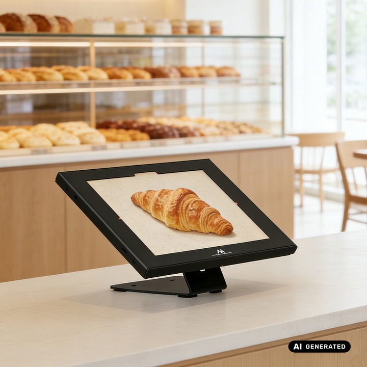 Support publicitaire pour tablette Maclean, avec système de verrouillage, 12,4" à 13", iPad Air/Pro, Samsung Tab S10+/S9+/S8+/S7+, 257 x 350 x 22 mm, MC-956 B