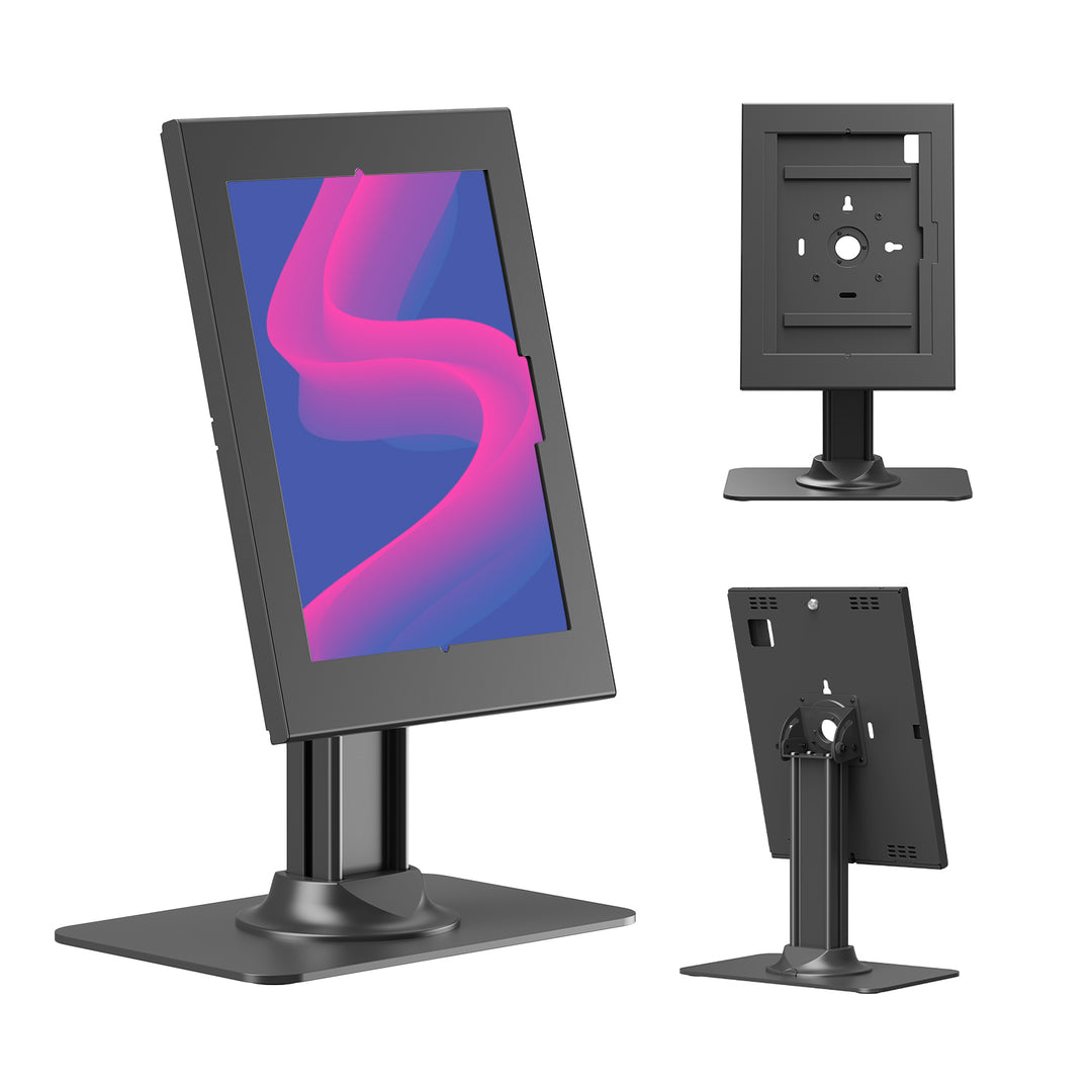 Support publicitaire pour tablette Maclean, avec système de verrouillage. 12,4" à 13", iPad Air/Pro, Samsung Tab S10+/S9+/S8+/S7+, 257 x 350 x 22 mm, MC-958 B