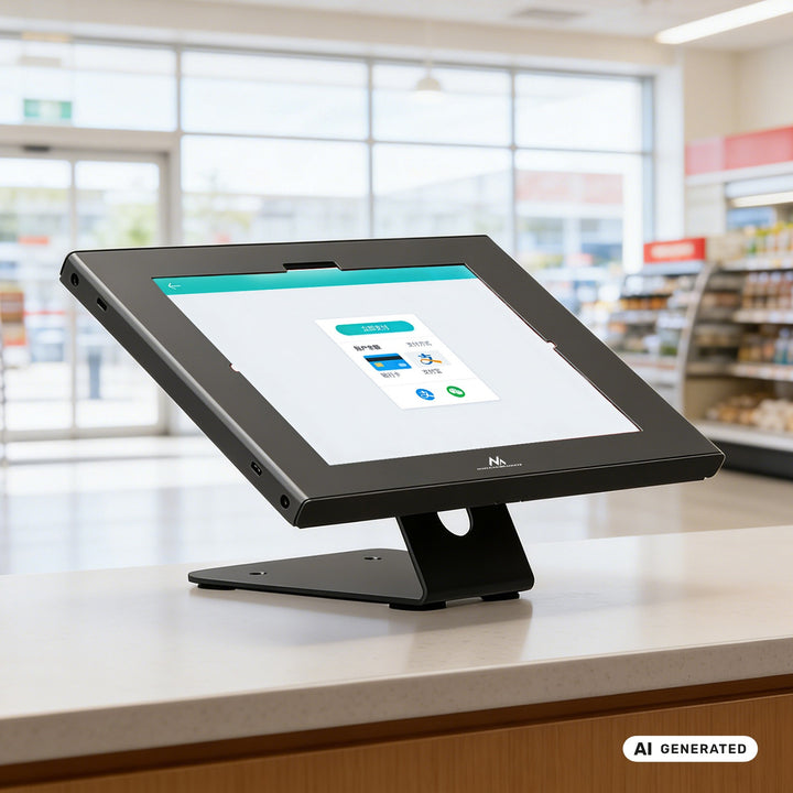 Support publicitaire pour tablette Maclean, avec système de verrouillage, 10,9"-11", iPad Air/Pro, Samsung Tab séries A et S, 220 x 323 x 22 mm, MC-957 B