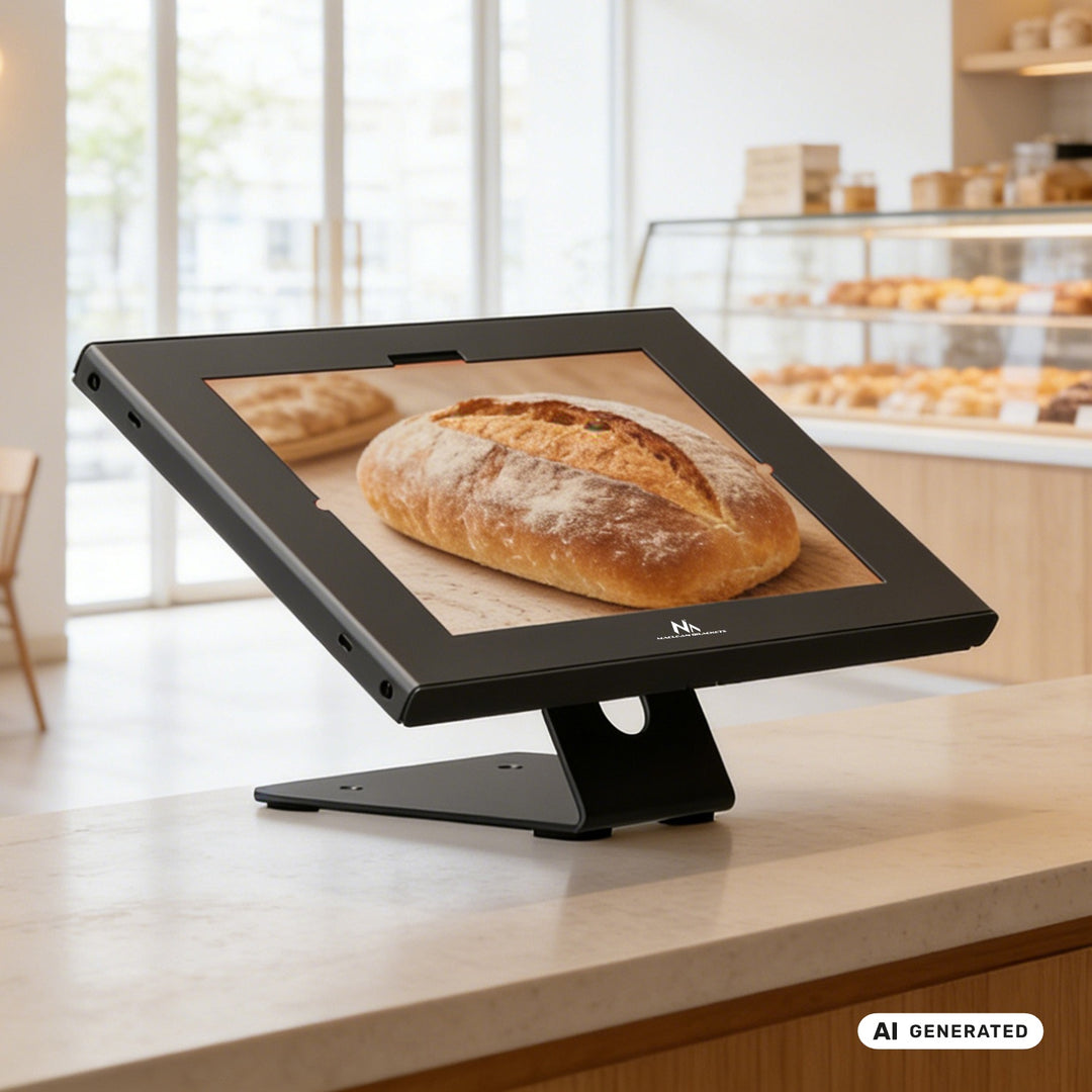 Support publicitaire pour tablette Maclean, avec système de verrouillage, 10,9"-11", iPad Air/Pro, Samsung Tab séries A et S, 220 x 323 x 22 mm, MC-957 B