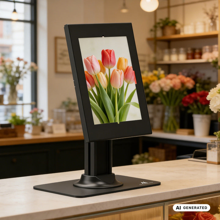 Support publicitaire pour tablette Maclean, avec système de verrouillage, 10,9" à 11", iPad Air/Pro, Samsung Tab séries A et S, 220 x 323 x 22 mm, MC-959 B