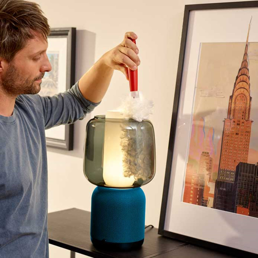 Balayette Vileda Flex&Catch, avec manche court, protection anti-glissement, tête flexible + 10 recharges