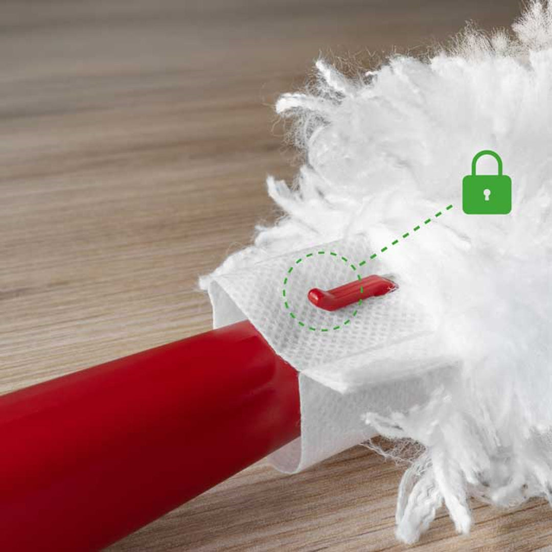 Balayette Vileda Flex&Catch, avec manche court, protection anti-glissement, tête flexible + 10 recharges