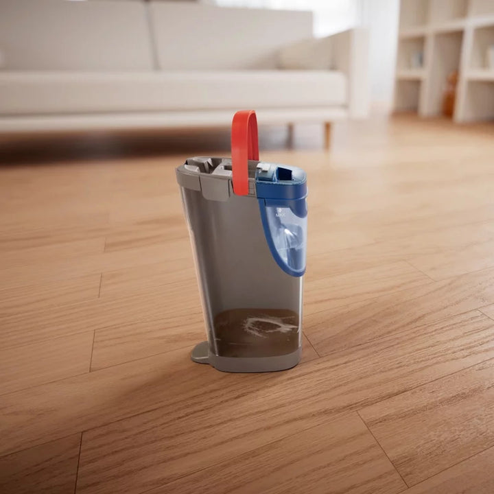 Balai à franges plat Vileda H2prO, séparation à 100 % de l'eau propre et de l'eau sale, deux réservoirs, 3 recharges en microfibre, embout 360°, 175774