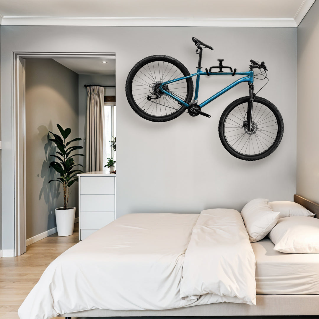 Support / crochet mural pour vélo Maclean, horizontal, acier, charge max. 30 kg, MC-431, 3 pièces