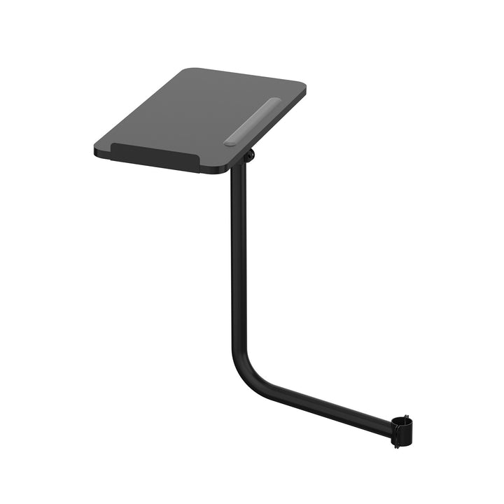 Tablette / plateau pour clavier Maclean, noir, dimensions du plateau : 66 x 30 cm, à fixer sur une chaise de bureau, charge max. 5 kg, MC-139