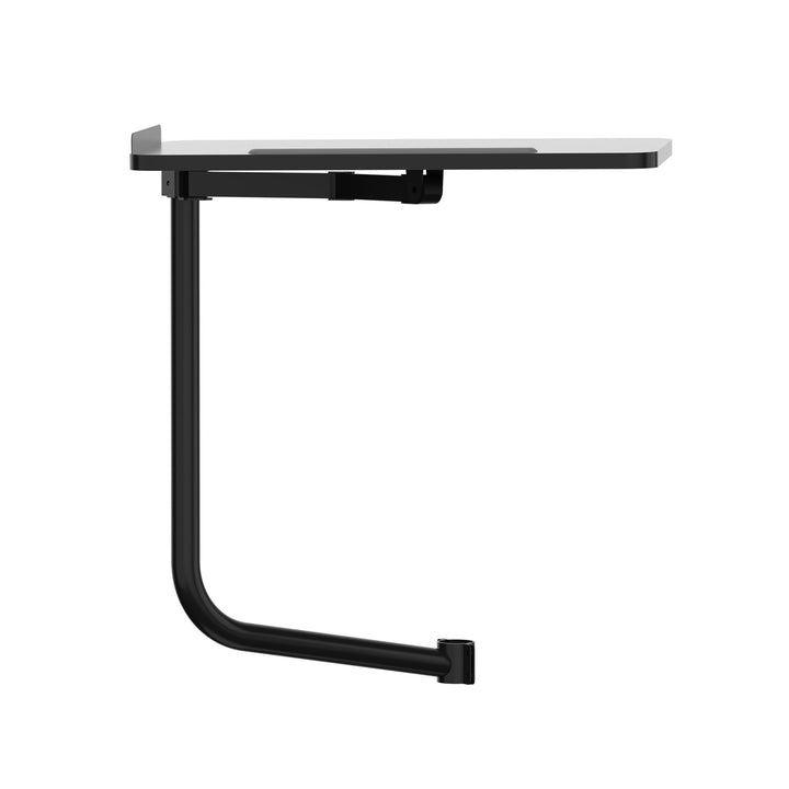 Tablette / plateau pour clavier Maclean, noir, dimensions du plateau : 66 x 30 cm, à fixer sur une chaise de bureau, charge max. 5 kg, MC-139