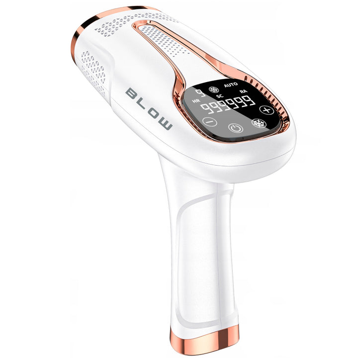Épilateur à lumière pulsée IPL Blow, fonction Ice Cool, 9 niveaux de puissance, filtre UV intégré, mode flash automatique, efficacité longue durée, 44-480#