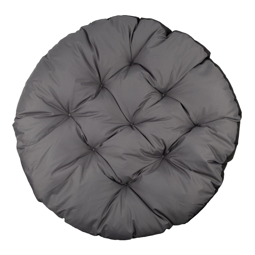 Coussin GreenBlue, gris, de jardin, motif « nid de cigogne », 110 cm, GB243 GR