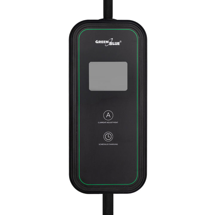 Chargeur pour véhicules électriques (EV) / hybrides rechargeables (PHEV) GreenBlue, portable, type 2, longueur de câble : 6,8 m, IP65, 11 kW, 220-380 V CA 50/60 Hz, 16 A, triphasé, GB1100