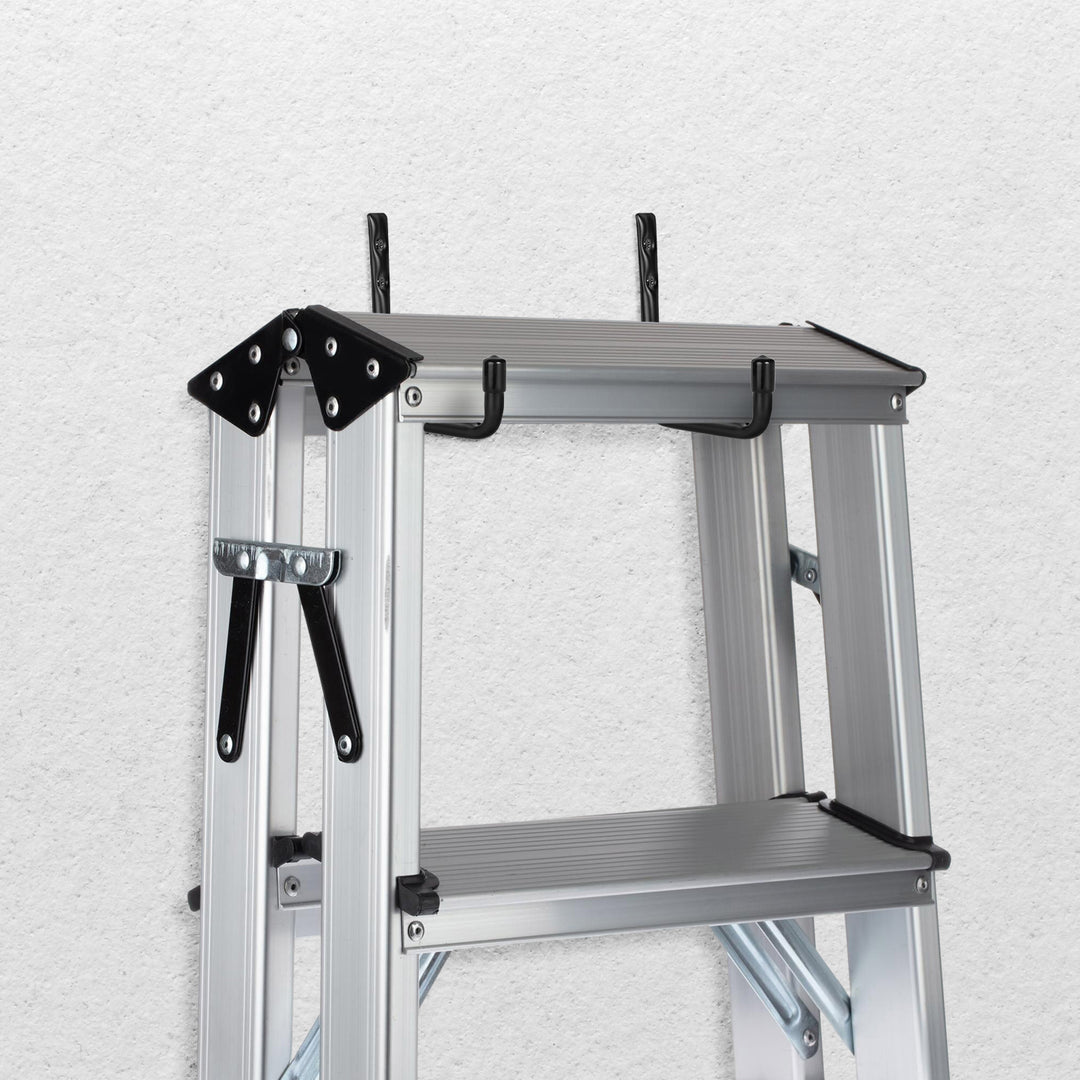 Lot de 6 supports muraux Maclean, pour pneus, roues, échelle, vélo, en acier, charge max. 22 kg par support, MC-488
