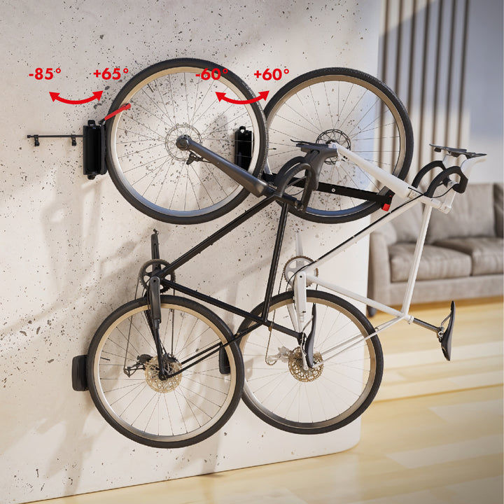 Support mural pour vélo Maclean, charge max. 35 kg, MC-499, lot de 4