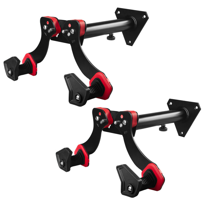 Support mural pour vélo Maclean, en acier, charge maximale 30 kg, MC-449, lot de 2