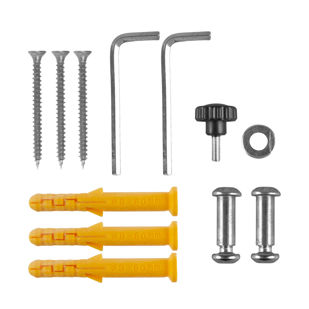 Support mural pour vélo Maclean, en acier, charge maximale 30 kg, MC-449, lot de 3