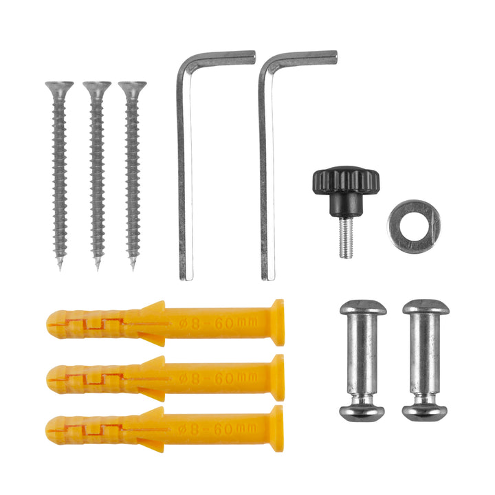 Support mural pour vélo Maclean, en acier, charge maximale 30 kg, MC-449, lot de 3