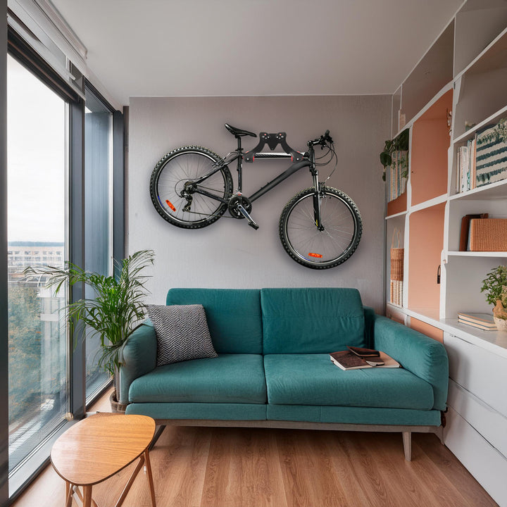 Support mural pour vélo Maclean, en acier, charge maximale 30 kg, MC-449, lot de 3