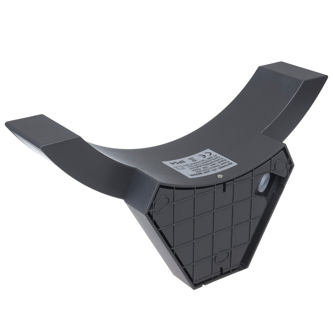 Lampe LED avec détecteur de mouvement Maclean, détecteur de mouvement infrarouge, couleur grise, 10 W, IP54, 800 lm, MCE290 GR, 4 pièces