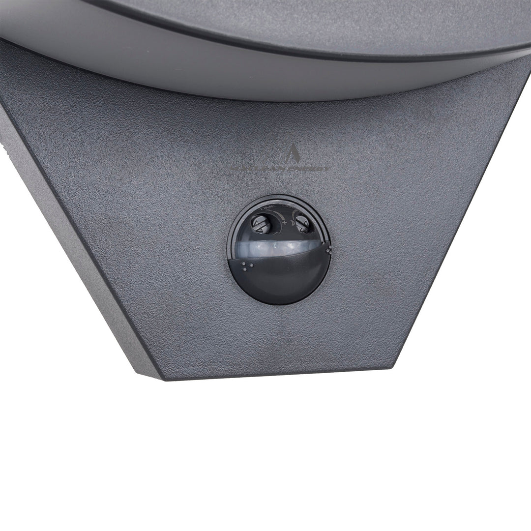 Lampe LED avec détecteur de mouvement Maclean, détecteur de mouvement infrarouge, couleur grise, 10 W, IP54, 800 lm, MCE290 GR, 4 pièces