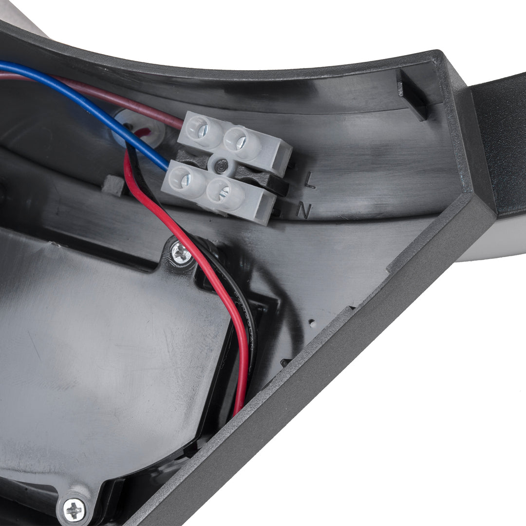 Lampe LED avec détecteur de mouvement Maclean, détecteur de mouvement infrarouge, couleur grise, 10 W, IP54, 800 lm, MCE290 GR, 4 pièces