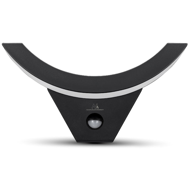 Lampe LED avec détecteur de mouvement Maclean, détecteur de mouvement infrarouge, couleur noire, 10 W, IP54, 800 lm, MCE290 B, lot de 4