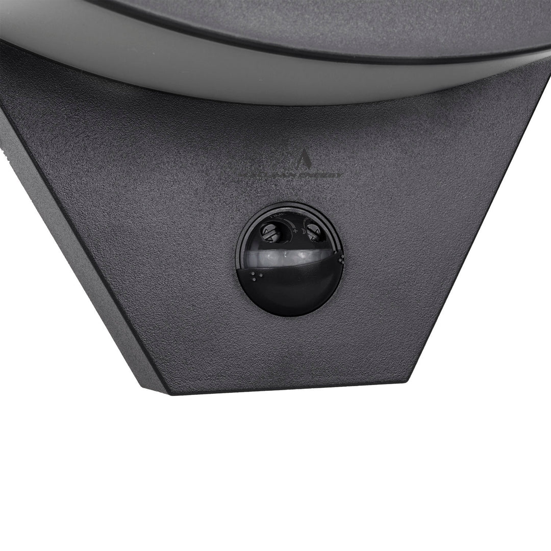 Lampe LED avec détecteur de mouvement Maclean, détecteur de mouvement infrarouge, couleur noire, 10 W, IP54, 800 lm, MCE290 B, lot de 4