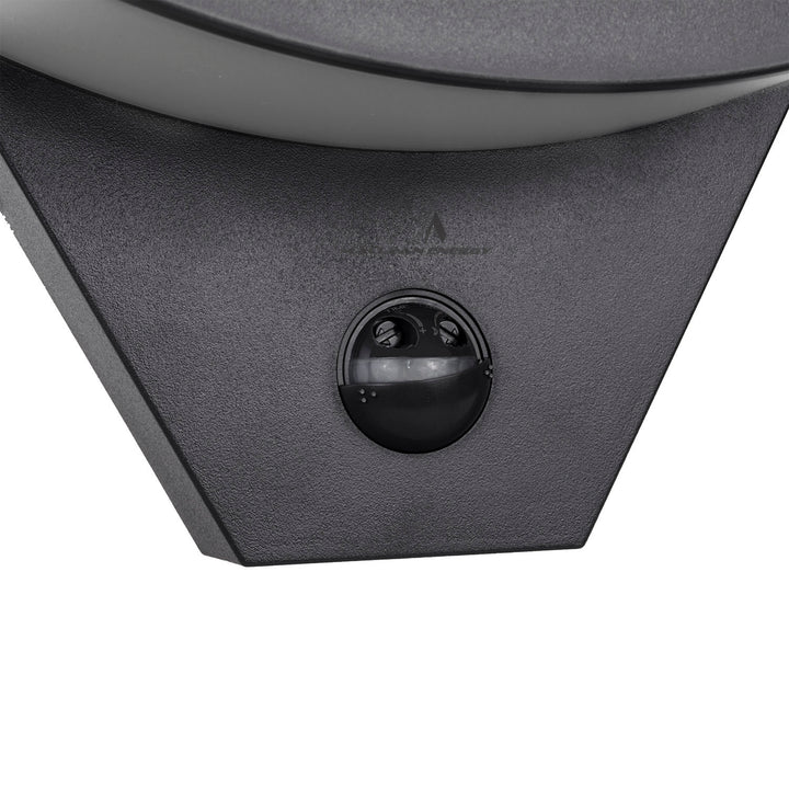 Lampe LED avec détecteur de mouvement Maclean, détecteur de mouvement infrarouge, couleur noire, 10 W, IP54, 800 lm, MCE290 B, lot de 4