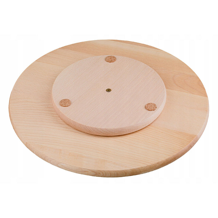 Plateau tournant Practic, pour servir des amuse-bouches ou des pizzas, en bois de hêtre, diamètre 40 cm, 20090700