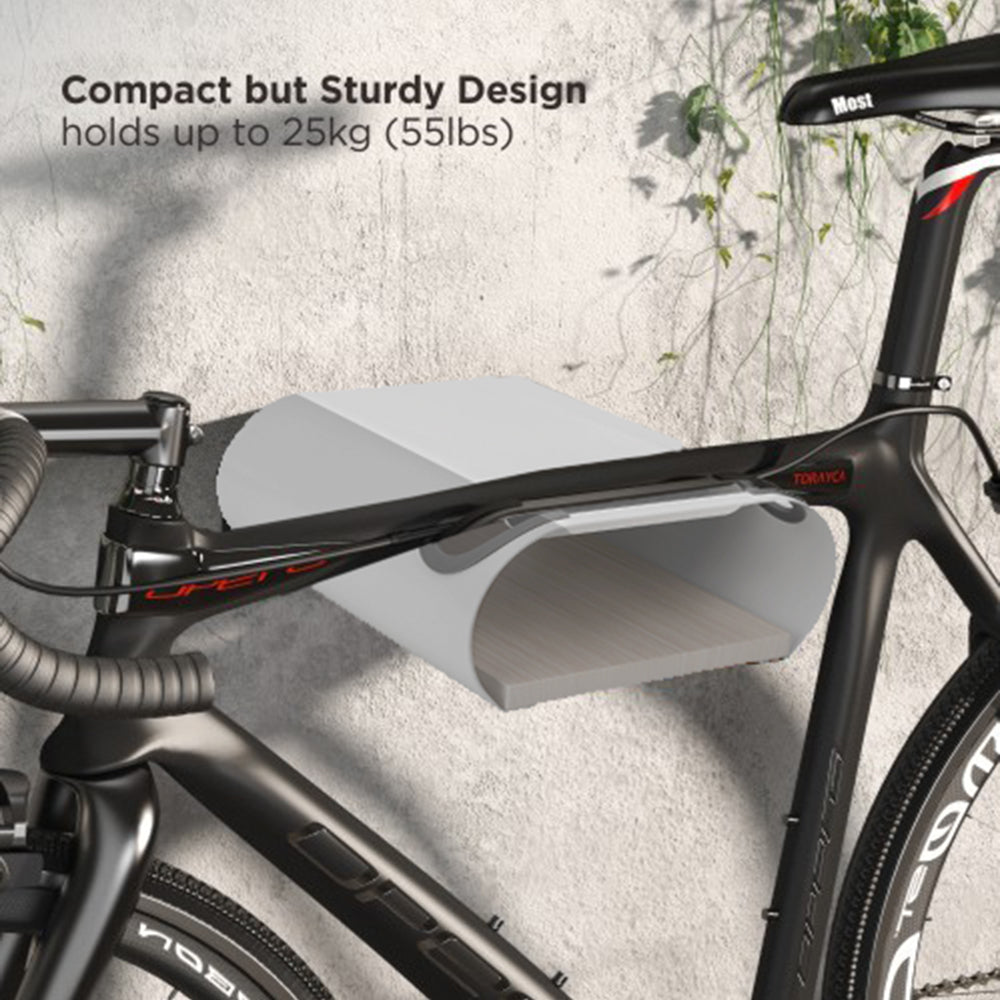 Support mural pour vélo Maclean, charge max. 25 kg, MC-466, lot de 2